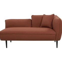 CHEVANNES - Chaise longue - Donkerrood - Bouclé