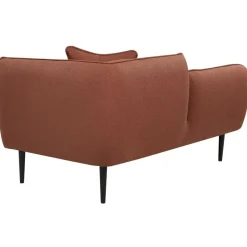 CHEVANNES - Chaise longue - Donkerrood - Bouclé