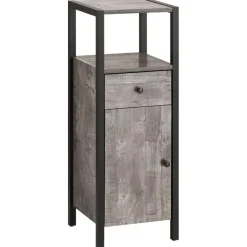 Chris - Kast met 1 lade en 2 zwarte spaanplaatdeuren