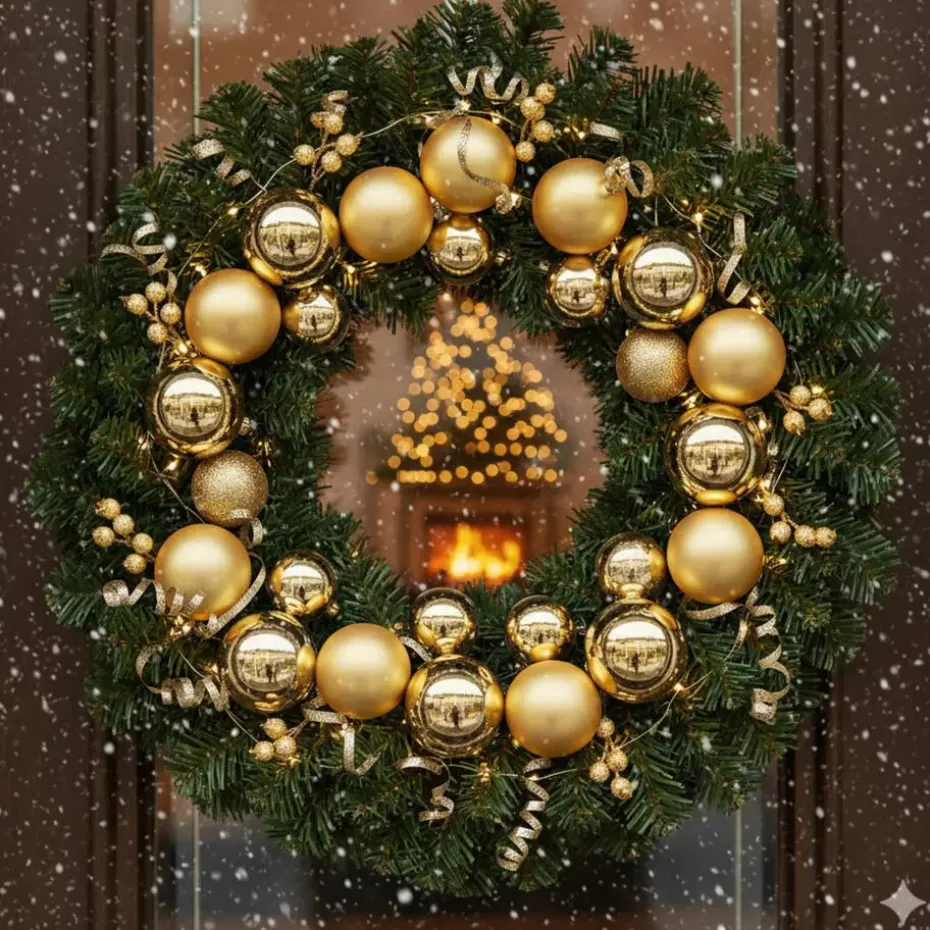 Christmas Goods Kerstballen set - 30x stuks - glas - goud - 6 cm