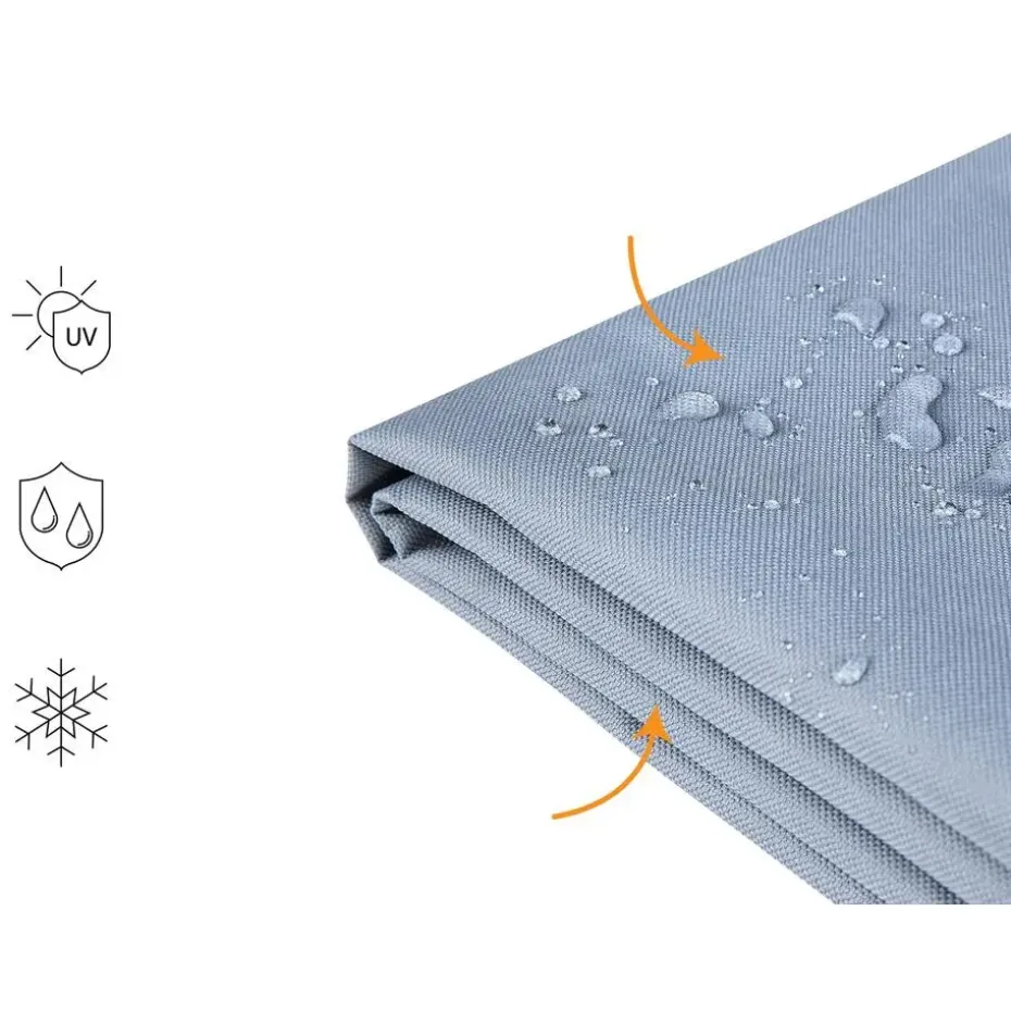 CHUVA - Beschermhoes voor ligstoelen - Grijs - Polyester