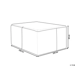 CHUVA - Beschermhoes wicker lounge XXL - Blauw - Polyester