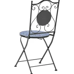 CIGLIANO - Tuinstoel set van 2 - Zwart - Metaal