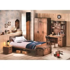 Cilek Black Pirate 3-deurs kledingkast piraten