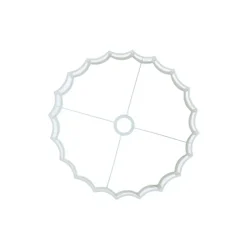 Cilinder lampenkap Disli - Wit - Ø40cm