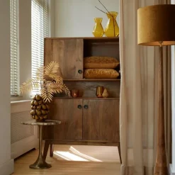 Cilinder Lampenkap Gemstone - Goud - Ø50x38cm