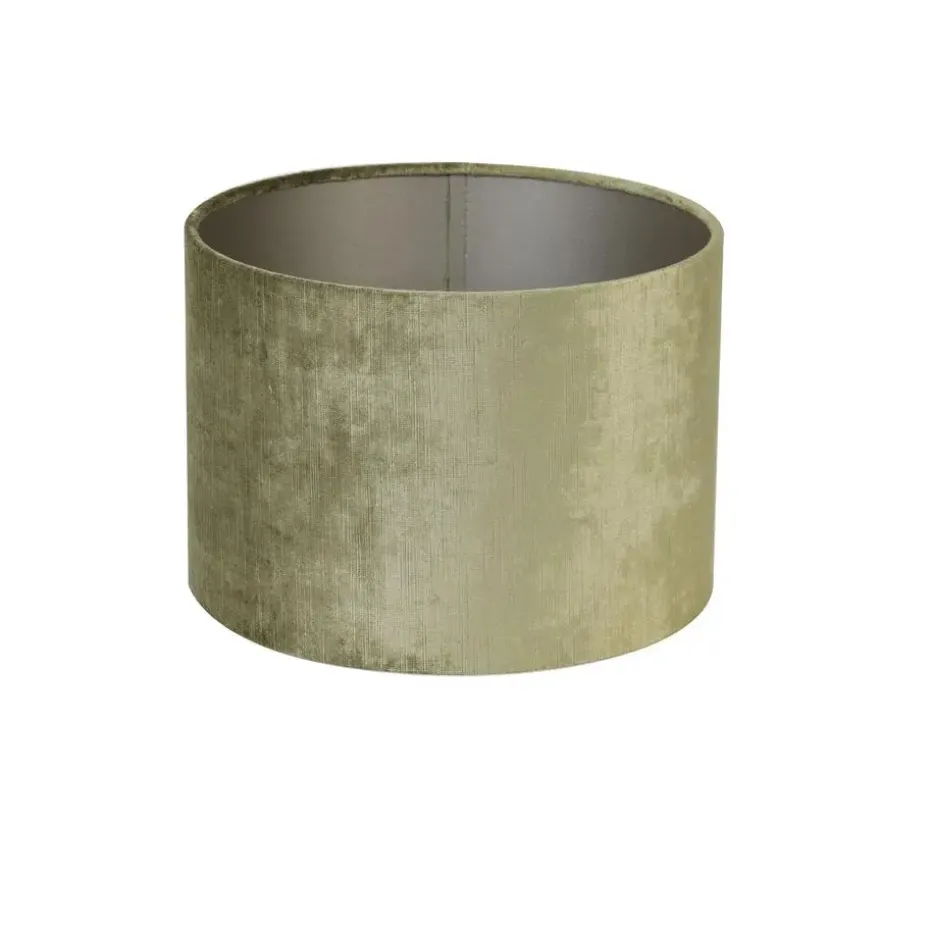 Cilinder Lampenkap Gemstone - Olijfgroen - Ø30x21cm