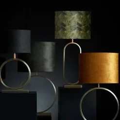 Cilinder Lampenkap Gemstone - Goud - Ø30x21cm