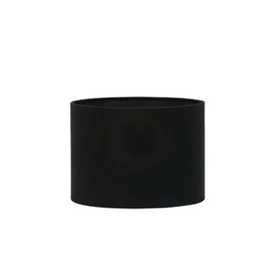 Cilinder Lampenkap Livigno - Zwart - Ø30 x 21 cm