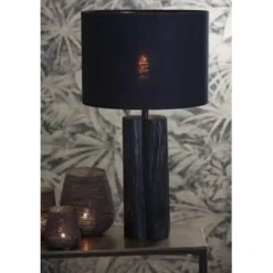 Cilinder Lampenkap Livigno - Zwart - Ø30 x 21 cm