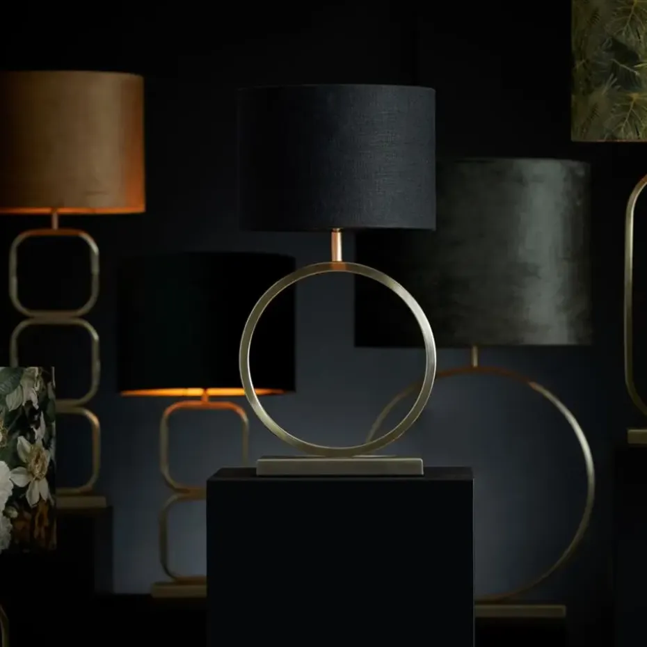 Cilinder Lampenkap Livigno - Zwart - Ø30 x 21 cm