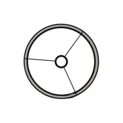 Cilinder Lampenkap Livigno - Zwart - Ø30 x 21 cm