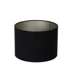 Cilinder Lampenkap Velours - Zwart - Ø40x30cm