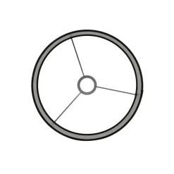 Cilinder Lampenkap Velours - Zwart - Ø40x30cm