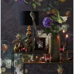 Cilinder Lampenkap Velours - Zwart - Ø40x30cm