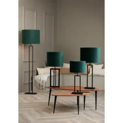 Cilinder Lampenkap Velours - Dutch Green - Ø40x30cm