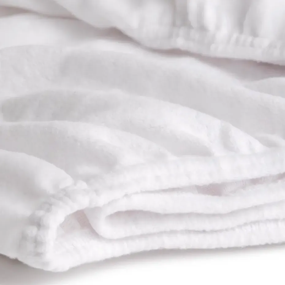 Cinderella - Topper Molton Hoeslaken met dubbele split (tot 15 cm) -