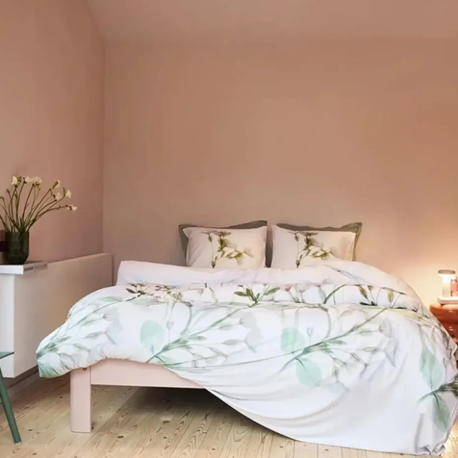 Cinderella Sereen Dekbedovertrek Satijn Wit-Lits-jumeaux (240 x 200/220 cm)