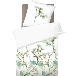 Cinderella Sereen Dekbedovertrek Satijn Wit-Lits-jumeaux (240 x 200/220 cm)