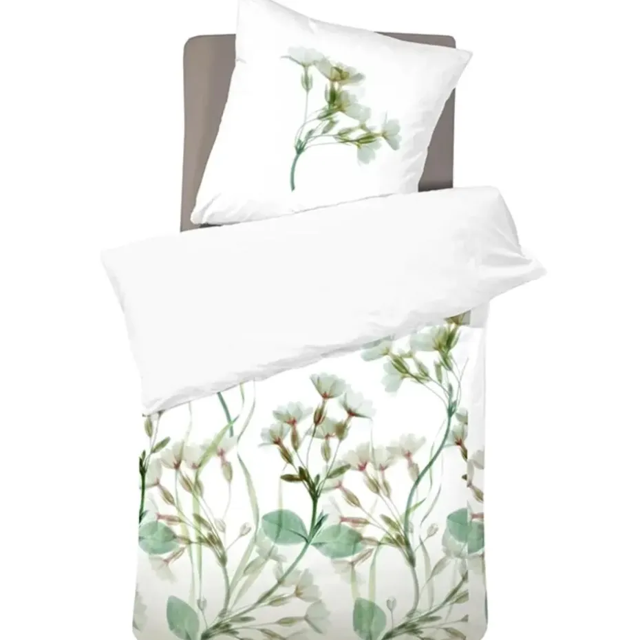 Cinderella Sereen Dekbedovertrek Satijn Wit-Lits-jumeaux (240 x 200/220 cm)