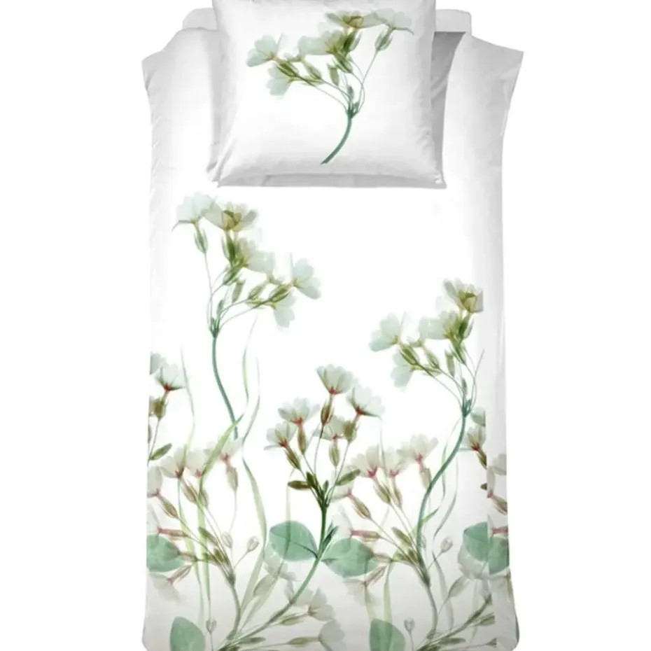 Cinderella Sereen Dekbedovertrek Satijn Wit-Lits-jumeaux (240 x 200/220 cm)