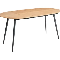 CLAVET - Uitschuifbare eettafel - Lichtbruin - MDF