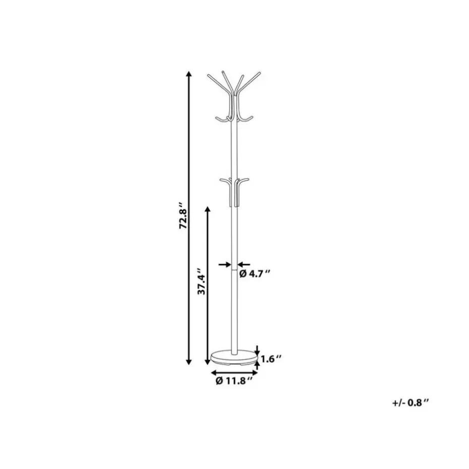 CLAXTON - Kapstok - Zwart - Staal