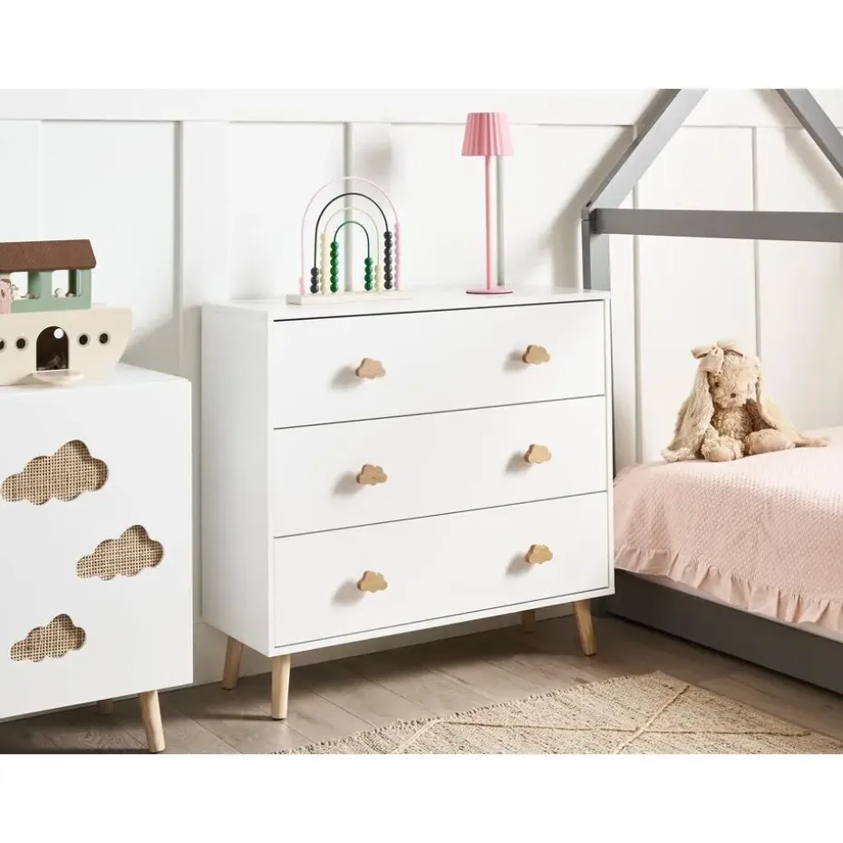 CLOUDY - Commode - Wit/Lichthout - MDF