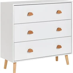 CLOUDY - Commode - Wit/Lichthout - MDF