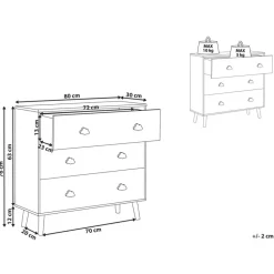 CLOUDY - Commode - Wit/Lichthout - MDF