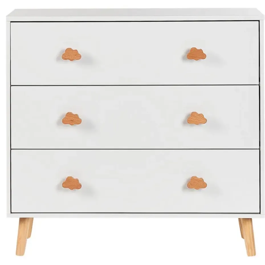 CLOUDY - Commode - Wit/Lichthout - MDF