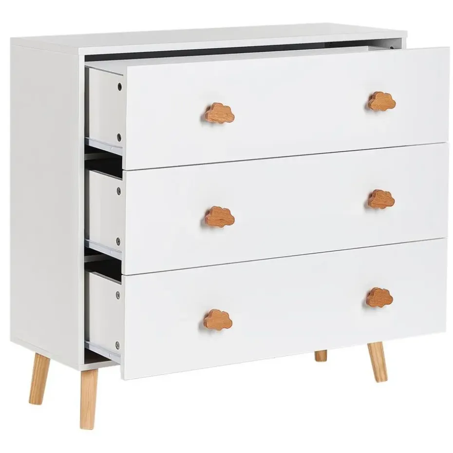 CLOUDY - Commode - Wit/Lichthout - MDF
