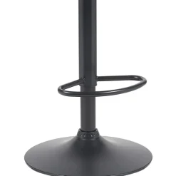 CLP Barkruk Beverley zwart Frame - Stof - walnoot/zwart