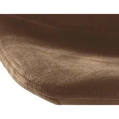 CLP Barkruk Divo zwart Frame - Fluweel - bruin