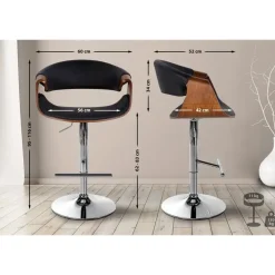 CLP Barkruk Foley Kunstleer - zwart