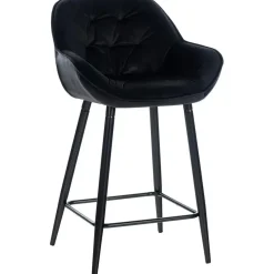 CLP Barkruk Gibson Fluweel - zwart