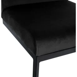 CLP Barkruk Hopewell zwart Frame - Fluweel - zwart