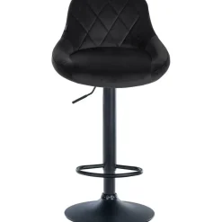 CLP Barkruk Lazio zwart Frame - Stof - zwart