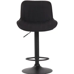 CLP Barkruk Lentini zwart Frame - Stof - zwart