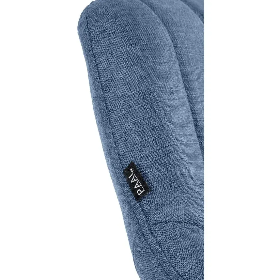 CLP Barkruk Milet zwart Frame - Stof - blauw