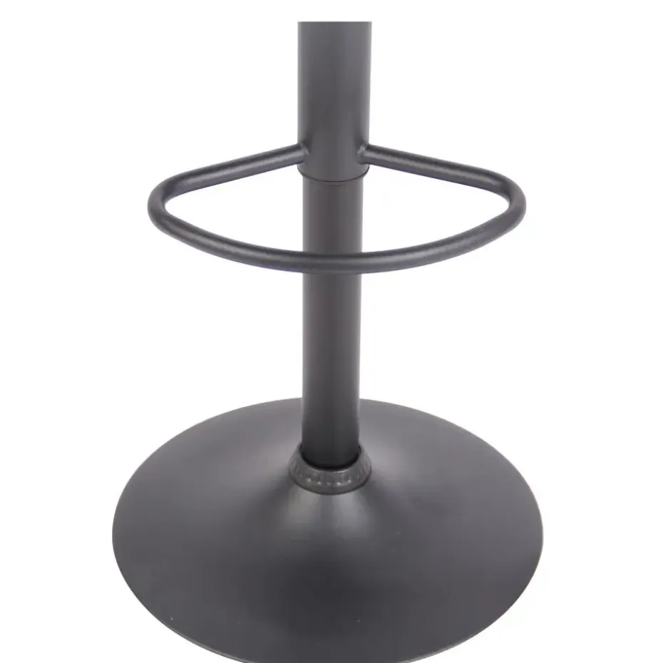 CLP Barkruk Milet zwart Frame - Stof - blauw