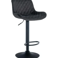 CLP Barkruk Minosa zwart Frame - Fluweel - zwart