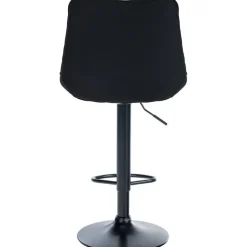 CLP Barkruk Toni zwart Frame - Stof - zwart