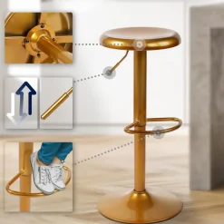 CLP Barkruk Williston Metaal - goud