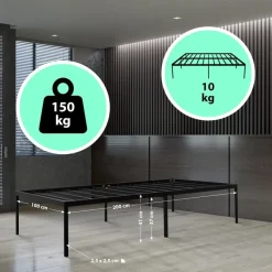 CLP Bed Hamlin 41x100x200 cm - zwart