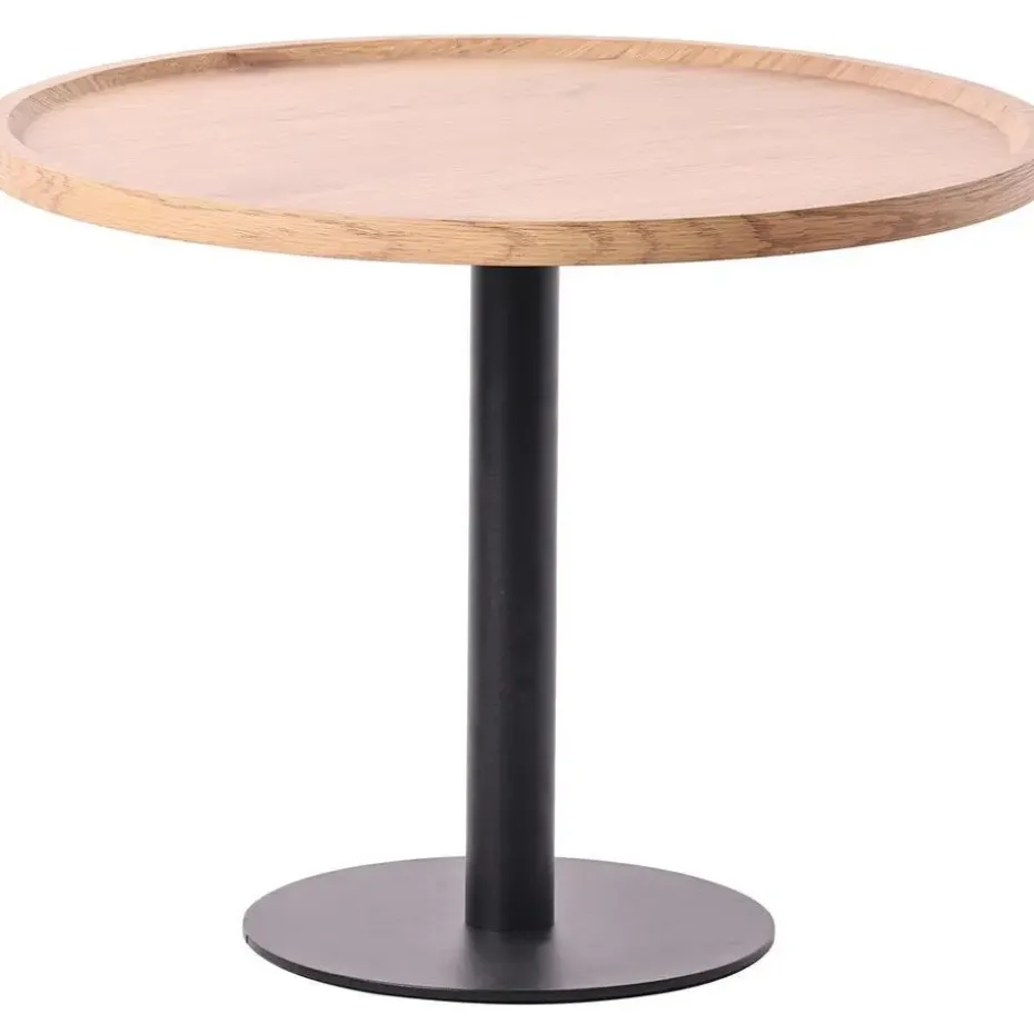 CLP Bijzettafel Aspen mat zwart Frame - Hout - natura