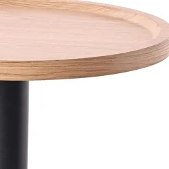 CLP Bijzettafel Aspen mat zwart Frame - Hout - natura