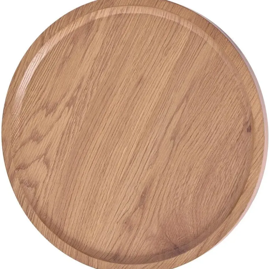 CLP Bijzettafel Aspen mat zwart Frame - Hout - natura