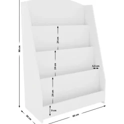 CLP Boekenkast Melfa Hout - wit