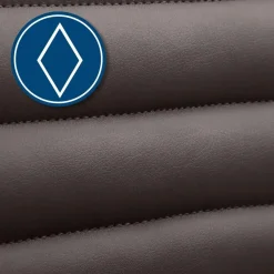 CLP Bureaustoel Alamosa chroom Frame - Kunstleer - bruin